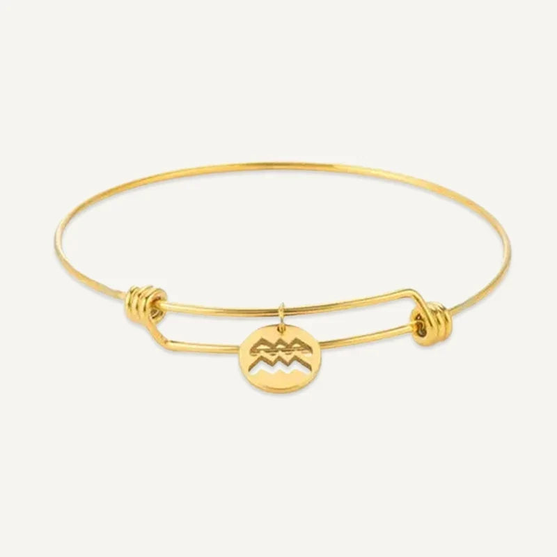 Sternzeichen Armband mit rundem Medaillon