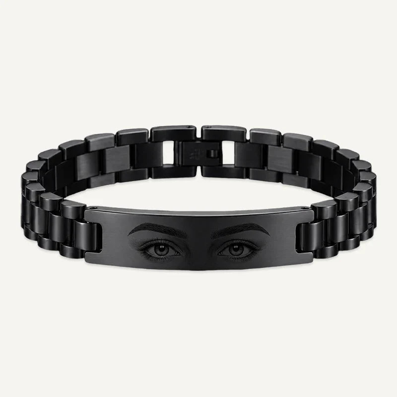 Herrenarmband mit Blickgravur