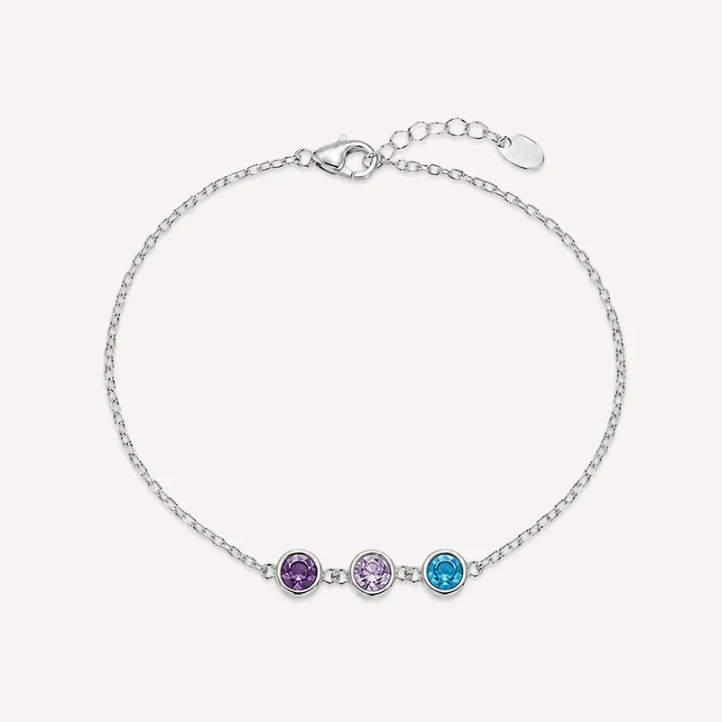 Geburtsstein Armband personalisiert
