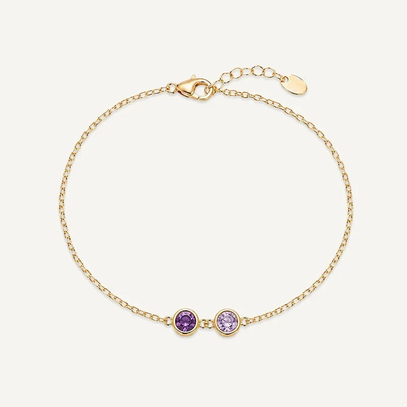 Geburtsstein Armband personalisiert
