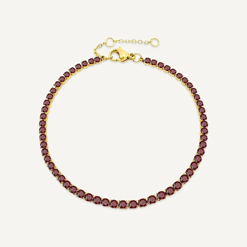 Tennisarmband mit Geburtsstein