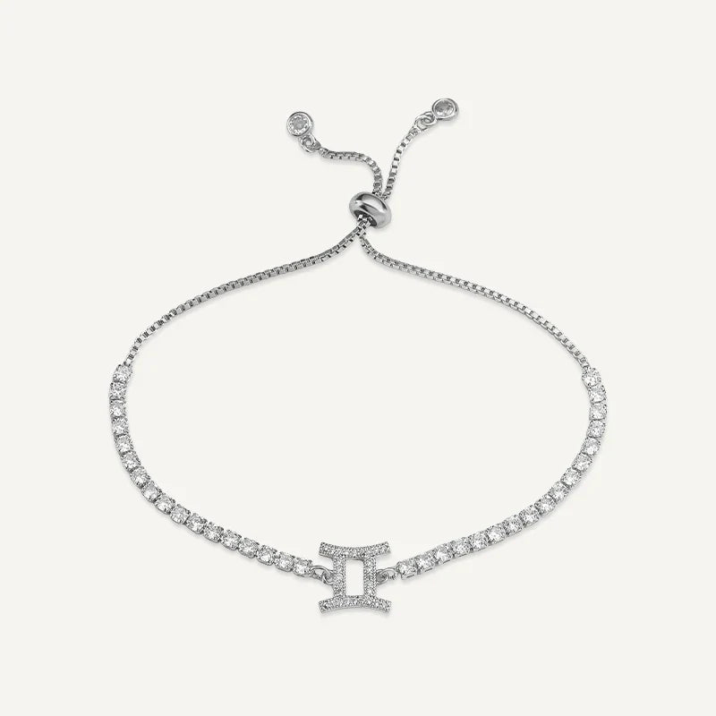 Sternzeichen Tennisarmband mit Steinen