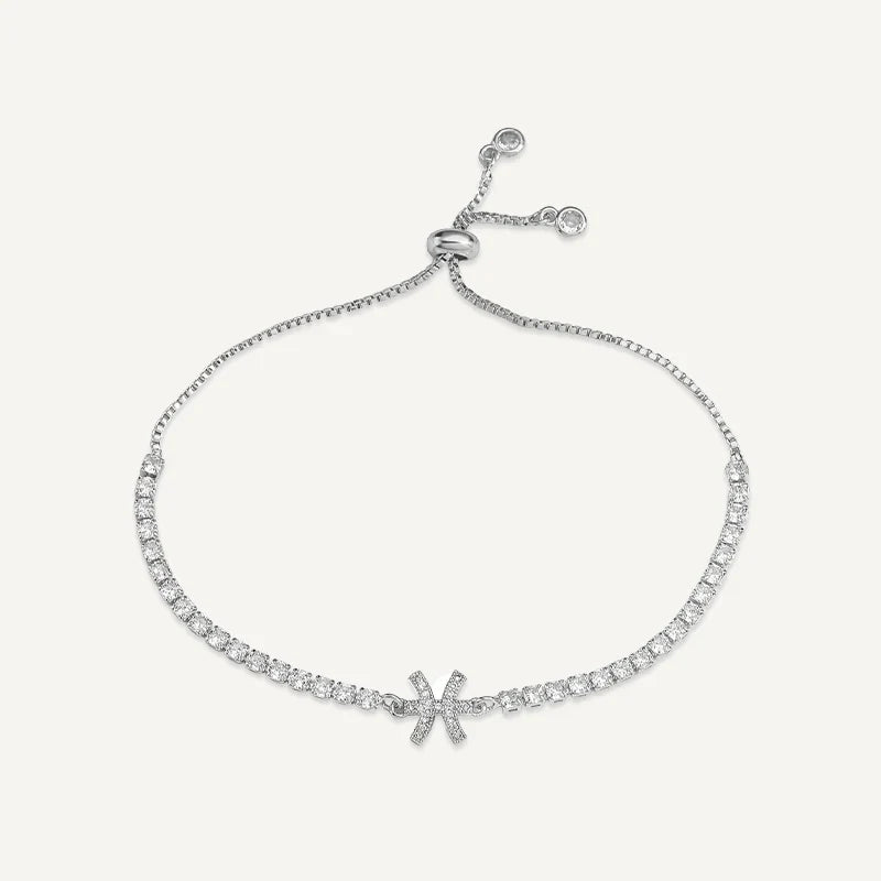 Sternzeichen Tennisarmband mit Steinen