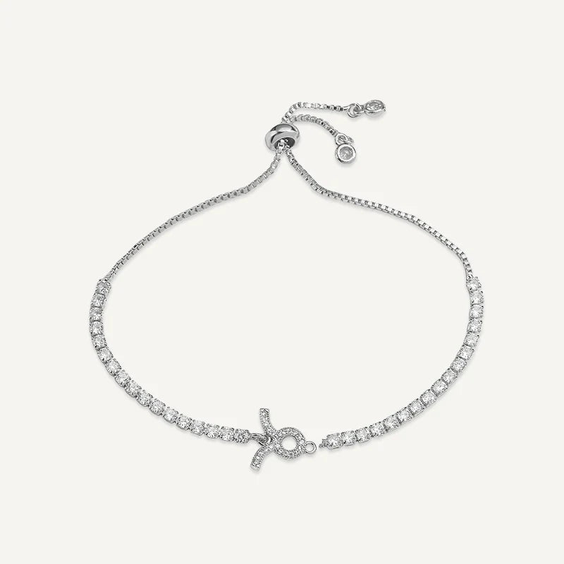 Sternzeichen Tennisarmband mit Steinen