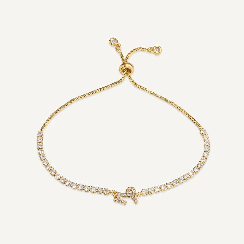 Sternzeichen Tennisarmband mit Steinen
