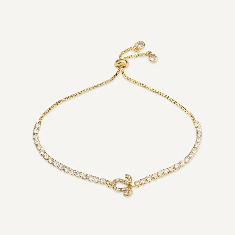 Sternzeichen Tennisarmband mit Steinen