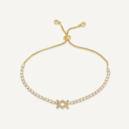 Sternzeichen Tennisarmband mit Steinen