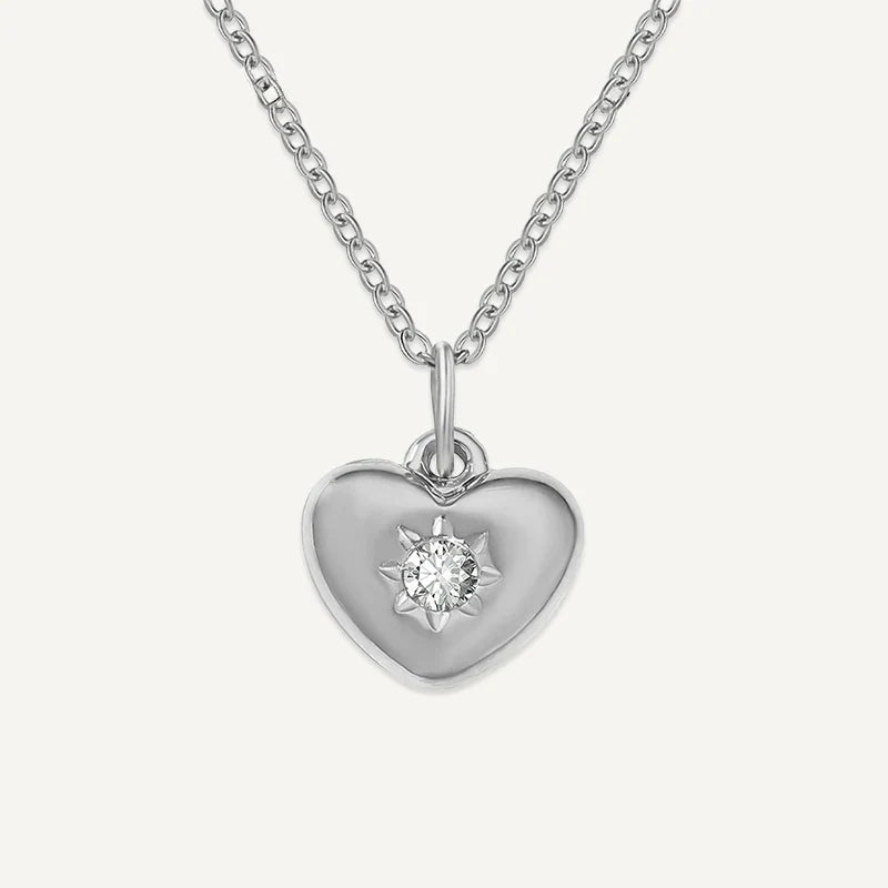 Geburtsstein Kette Herz
