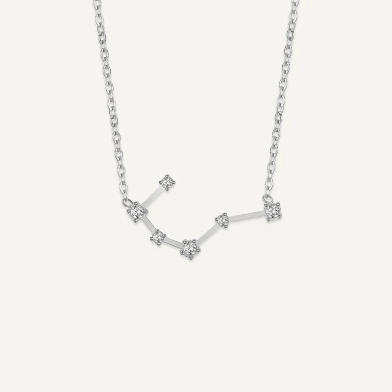 Sternzeichen Kette mit Sternbild und Zirkonia