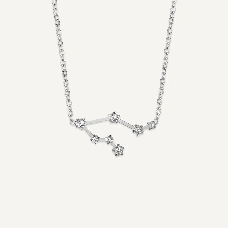 Sternzeichen Kette mit Sternbild und Zirkonia