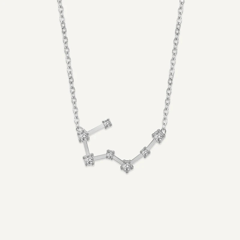 Sternzeichen Kette mit Sternbild und Zirkonia