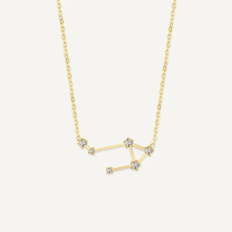 Sternzeichen Kette mit Sternbild und Zirkonia