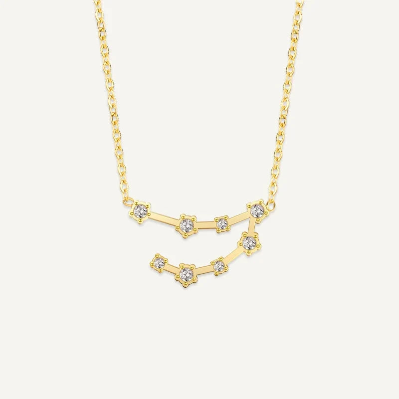 Sternzeichen Kette mit Sternbild und Zirkonia