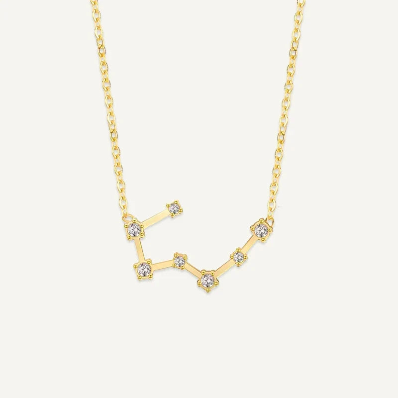 Sternzeichen Kette mit Sternbild und Zirkonia