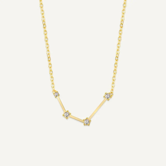 Sternzeichen Kette mit Sternbild und Zirkonia