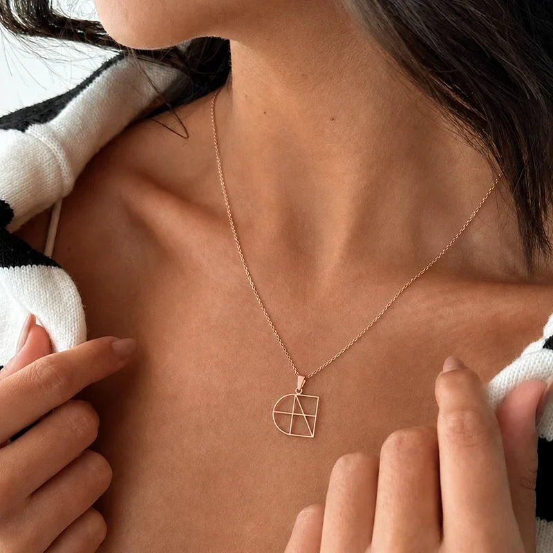 Monogramm Kette mit verschlungenen Buchstaben