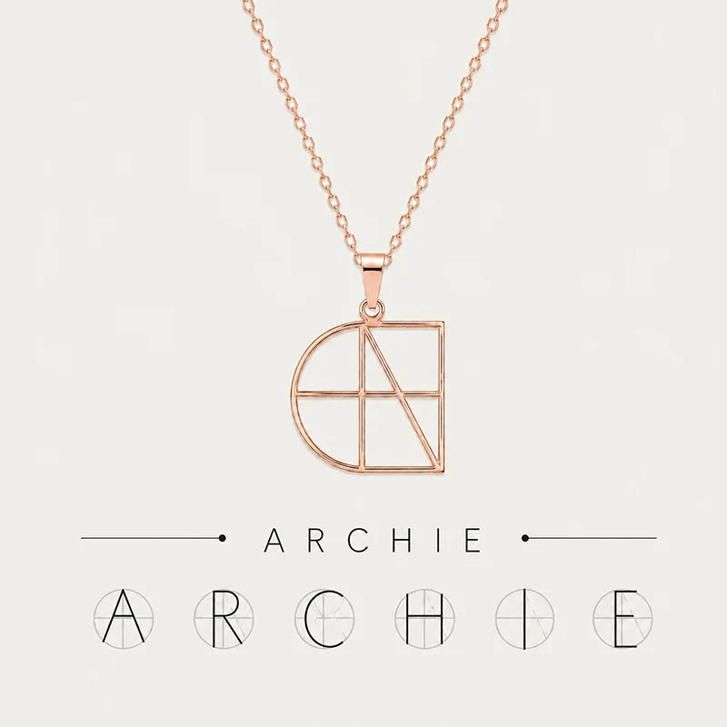 Monogramm Kette mit verschlungenen Buchstaben