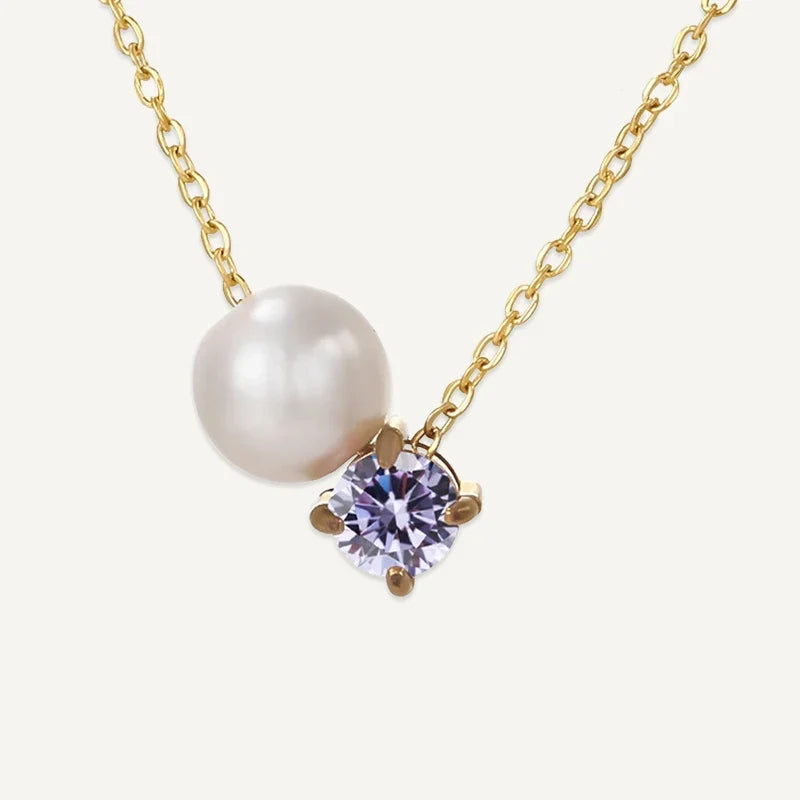 Geburtsstein Kette mit Perle