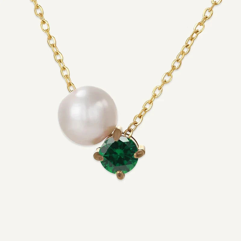 Geburtsstein Kette mit Perle