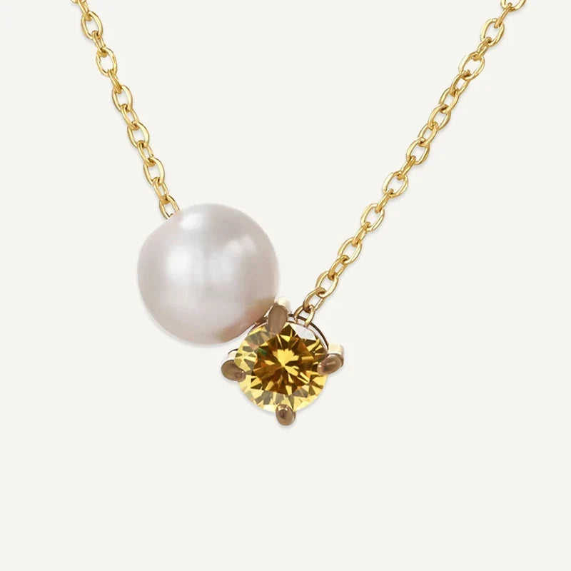 Geburtsstein Kette mit Perle