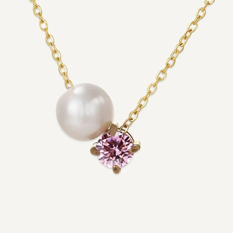 Geburtsstein Kette mit Perle