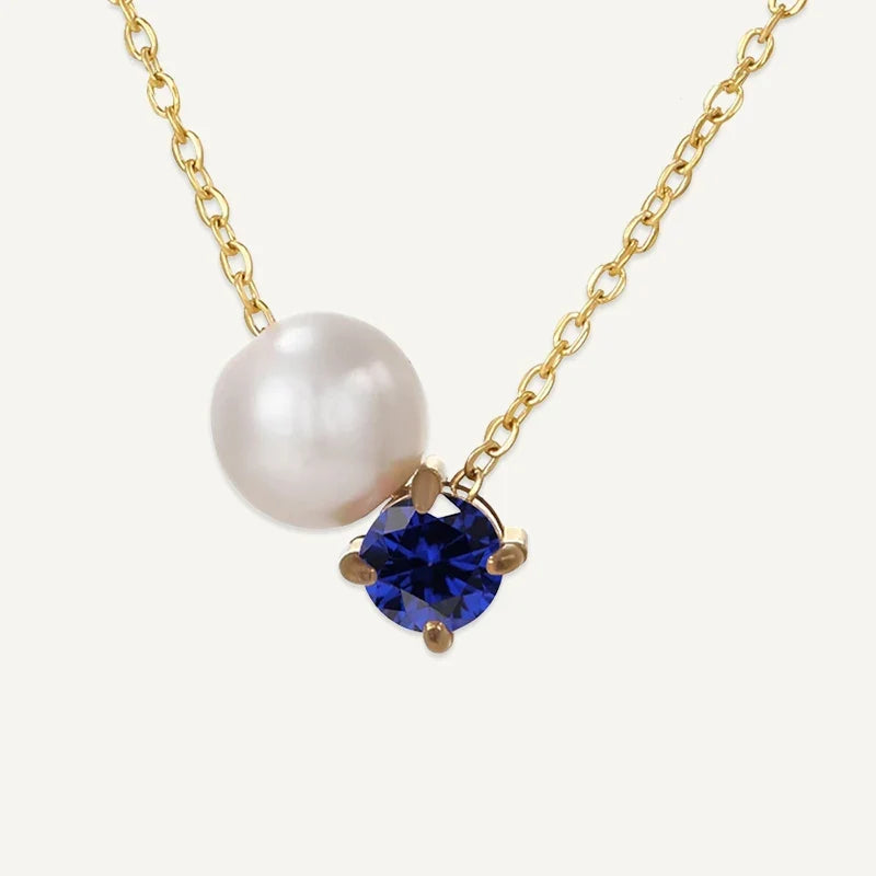 Geburtsstein Kette mit Perle