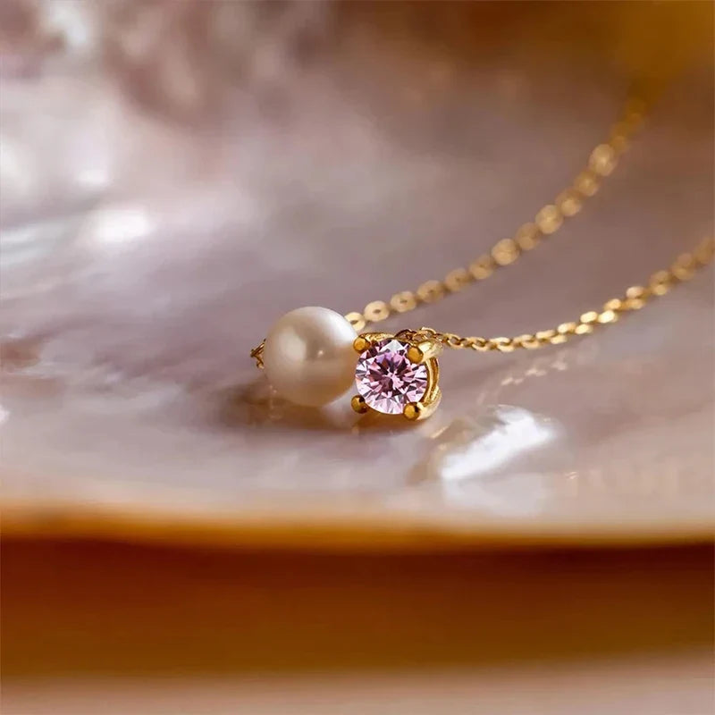 Geburtsstein Kette mit Perle