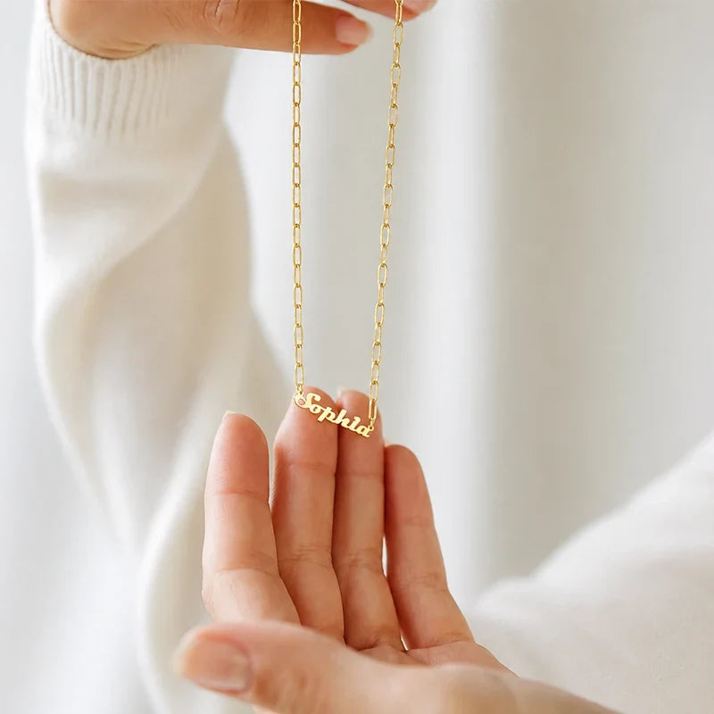 Namenskette mit Gliederkette