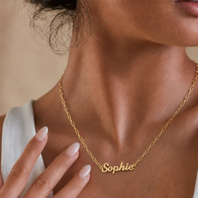 Namenskette mit Gliederkette