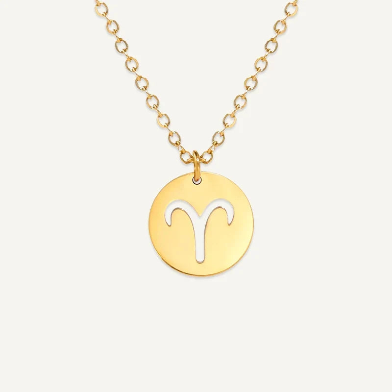 Sternzeichen Kette mit ausgeschnittenem Symbol