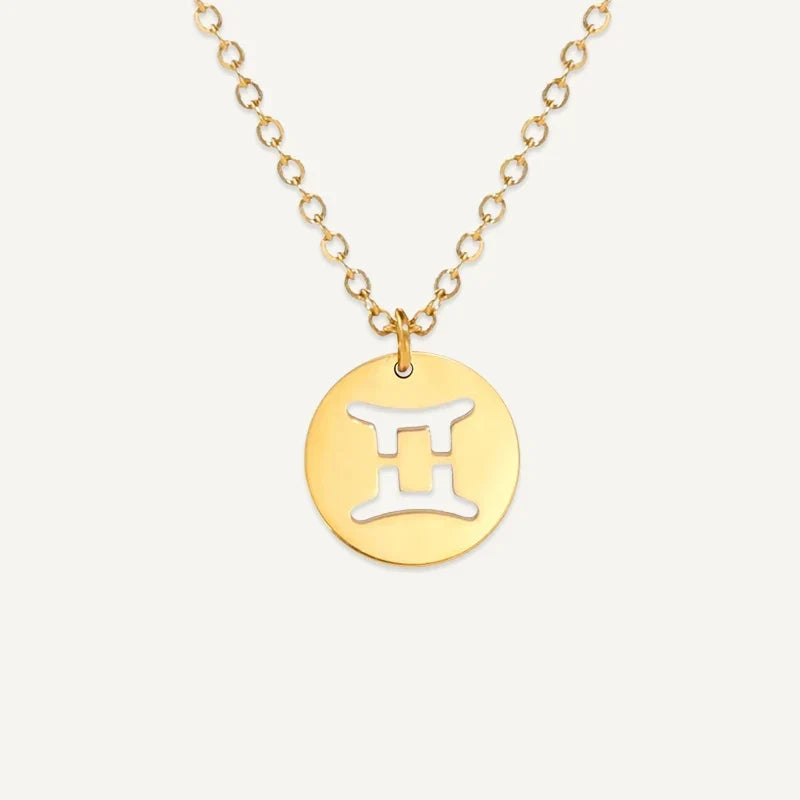 Sternzeichen Kette mit ausgeschnittenem Symbol