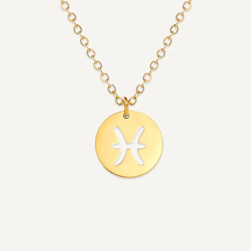 Sternzeichen Kette mit ausgeschnittenem Symbol