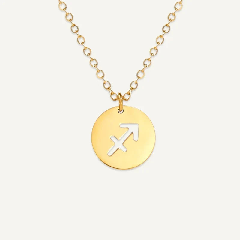 Sternzeichen Kette mit ausgeschnittenem Symbol