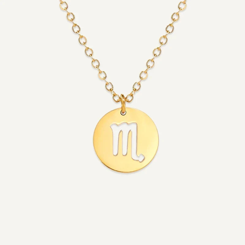 Sternzeichen Kette mit ausgeschnittenem Symbol