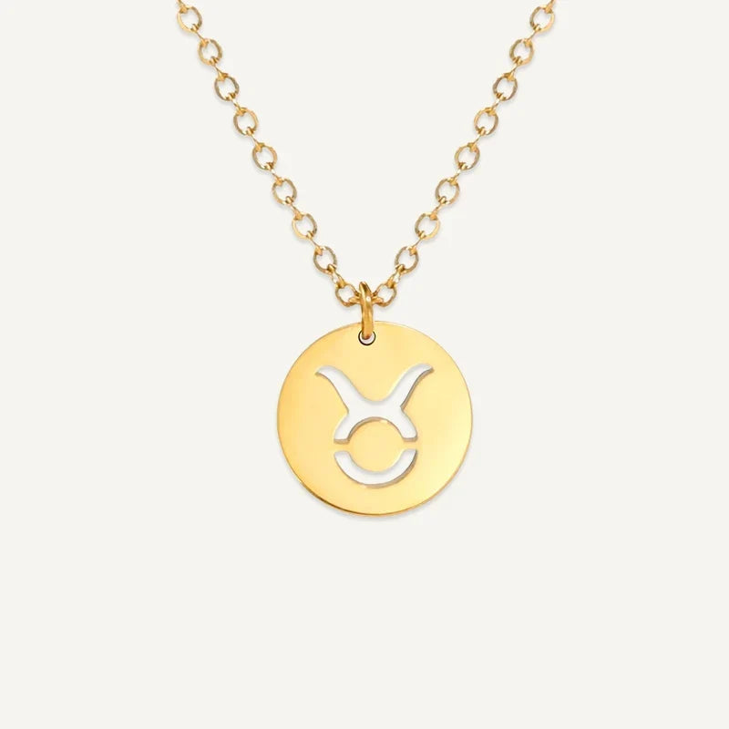 Sternzeichen Kette mit ausgeschnittenem Symbol