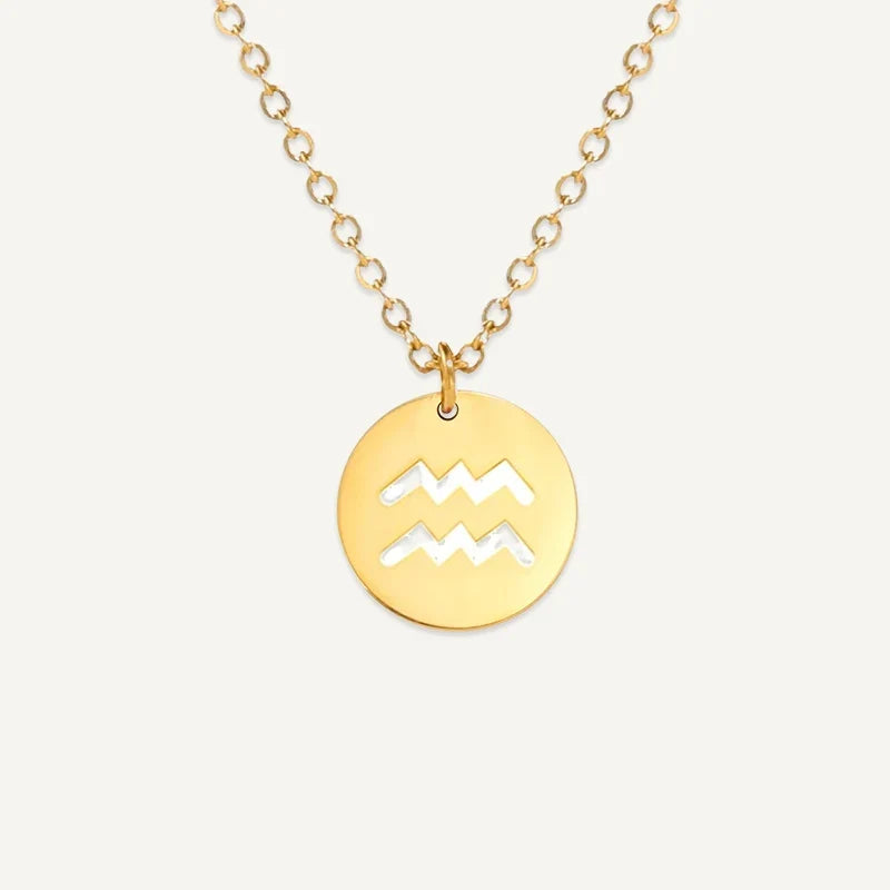 Sternzeichen Kette mit ausgeschnittenem Symbol