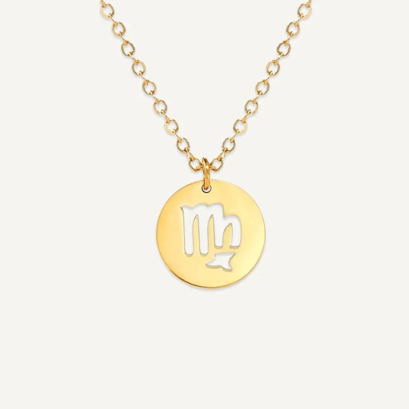 Sternzeichen Kette mit ausgeschnittenem Symbol